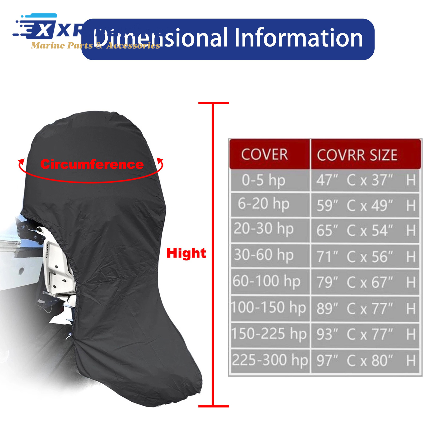 Outboard Motor Cover Fits for  - Fishing Boat Cover review and price