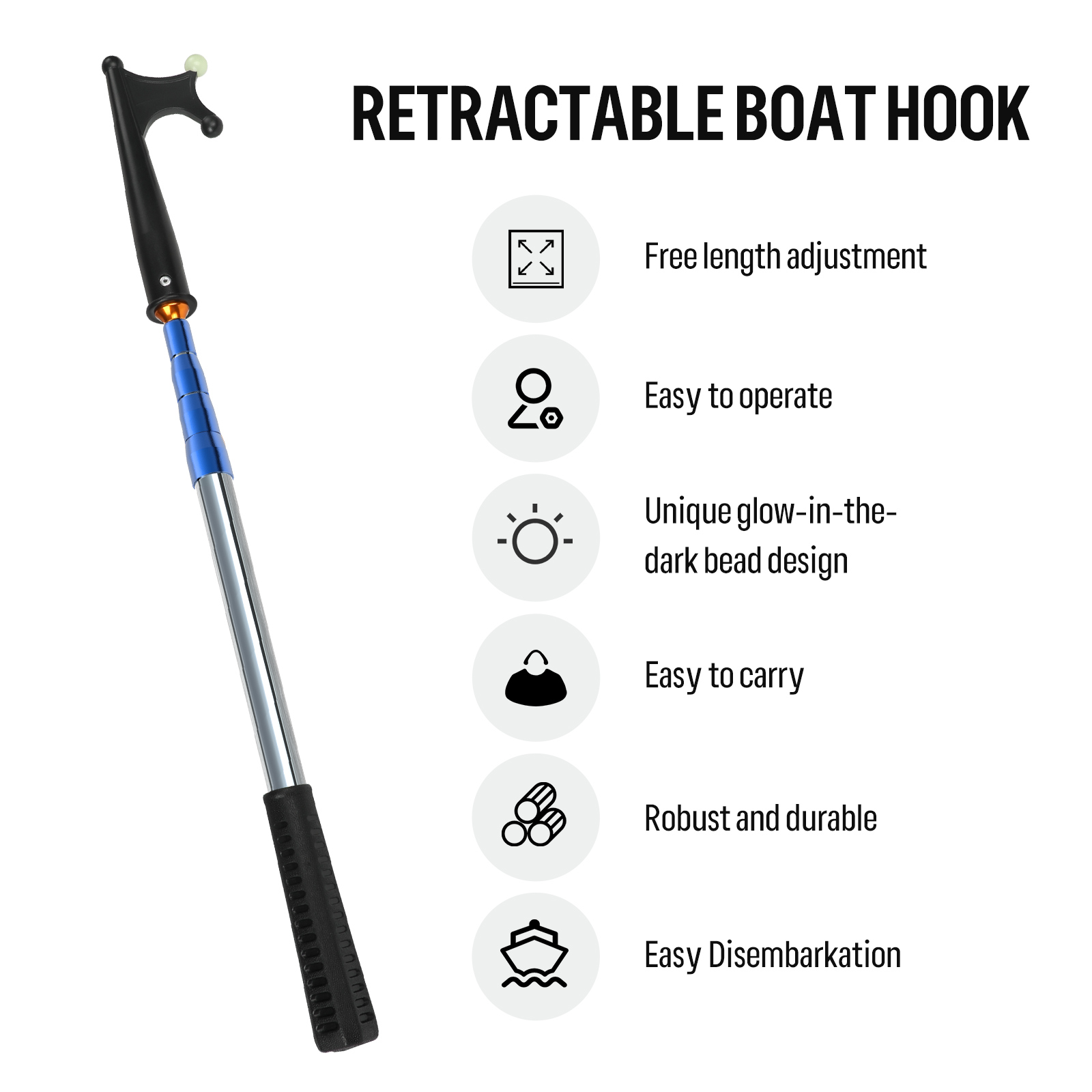 SANLIKE Retractable Luminous B - Fishing Boat Trailer review and price